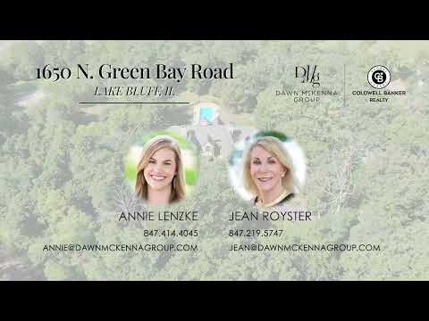 1650 N Green Bay Road, Lake Bluff, IL home video tour