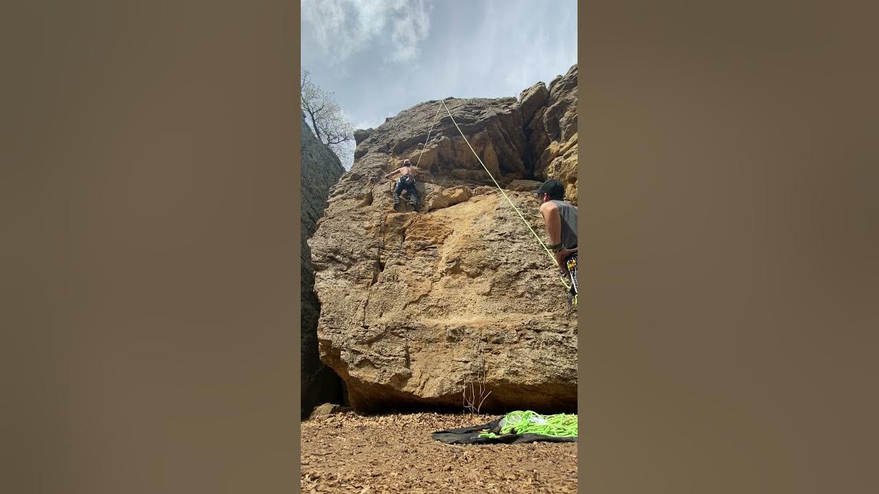 Mineral wells state park top rope climb YouTube