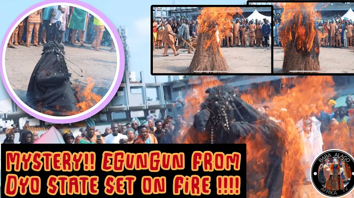 MAGIC 🔥🔥!!! EGUNGUN DANAFOJURA OGBOMOSO, OYO ALAAFIN SET ON FIRE🔥🔥At World Egugun Day 2022 Lagos