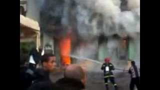 حريق محل تجاري في تمارة   incendie à Temara
