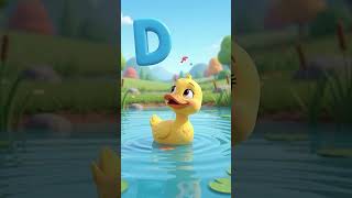 🦆 D for Duck | Cute Duck ABC Learning | Kids Shorts #aishort