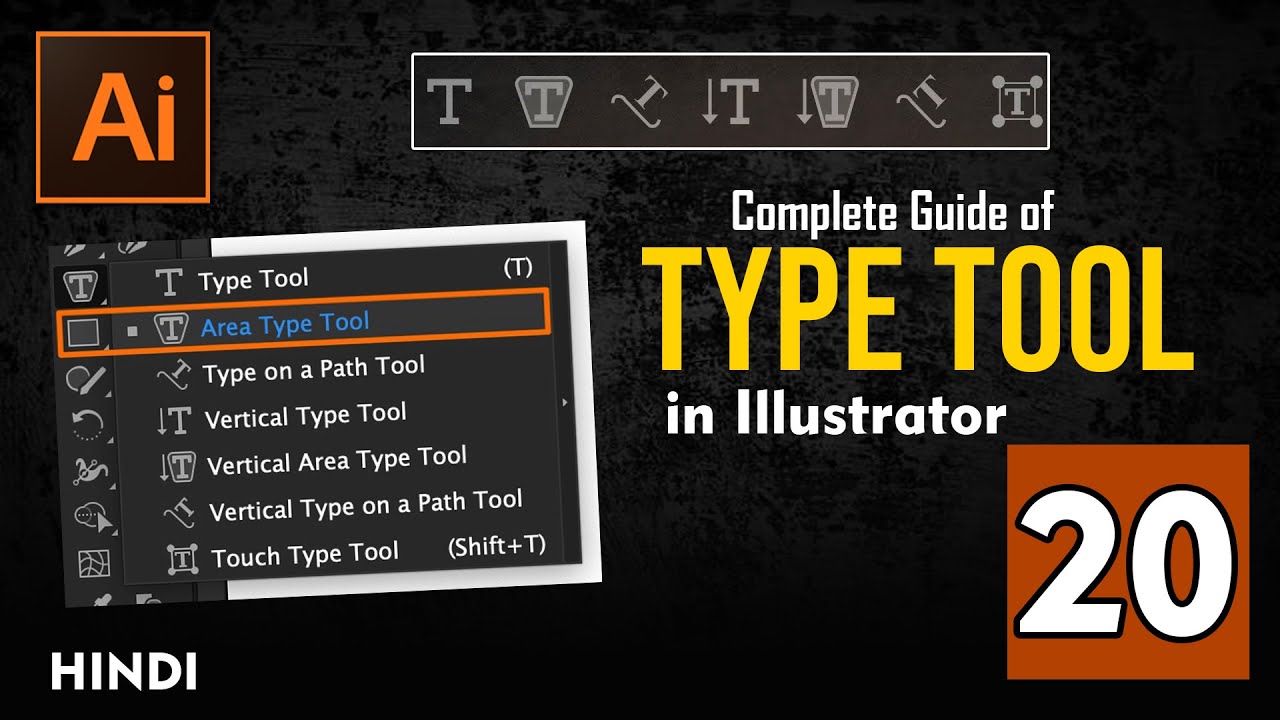 CH 20 - How to Use TYPE TOOL in Depth in Illustrator? | Adobe ...