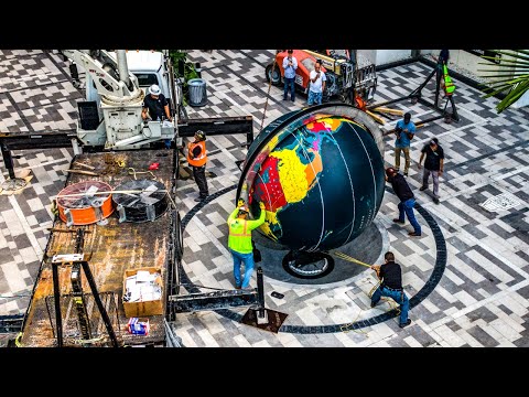 A behind-the-scenes look: Miami’s Pan Am globe gets new Earthly home downtown