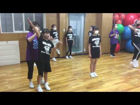 ジュニアエアロビック検定&エアロビック技能検定稽古 キッズダンシング水曜日クラス キッズガーデン武蔵小杉教室 指導 梶原和歌子 小林杏純 2021,7,21