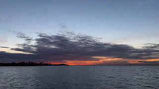 Fast-Moving Clouds Over the Sea