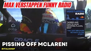 Download Lagu Max Verstappen HILARIOUS Race Radio during Italian GP | Mocking McLaren Pitstop MP3 Download Lagu Max Verstappen HILARIOUS Race Radio during Italian GP | Mocking McLaren Pitstop MP3