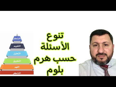 كيف تصبح معلما ناجح  كيف توزع الأسئلة حسب هرم بلوم المعرفي