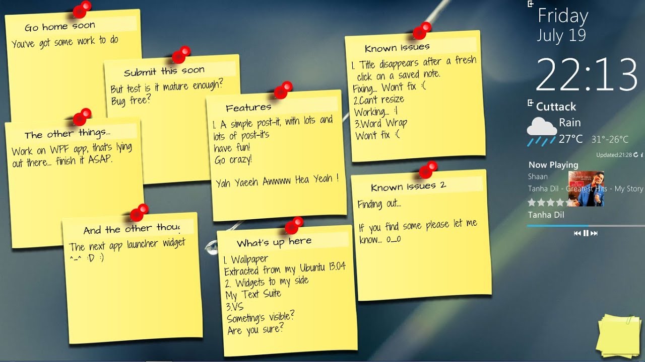 Easily Windows 10 Sticky Notes Tutorial By World Of Internet In Hindi