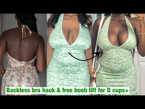 BRA HACK(S): Best backless/Strapless bra/boob tape tips for D Cups + Big  bust & up (Thank me later) 