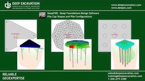 DeepFND Pile Cap Shapes and Pile Configurations