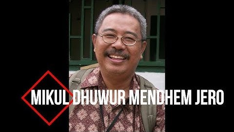 788. Prof. Sugeng Priyadi-Renungan Sejarah : Mikul Dhuwur Mendhem Jero