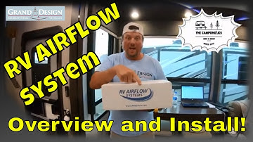 RV AirFlow Systems Overview and Install! Keeping It Cool In The RV!