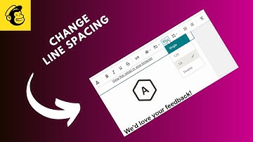 how to change line spacing in mailchimp