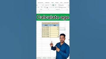 How to calculate age ✅ #shorts #ytshorts #excel