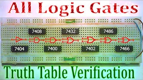 All Logic Gates Truth Table Verification