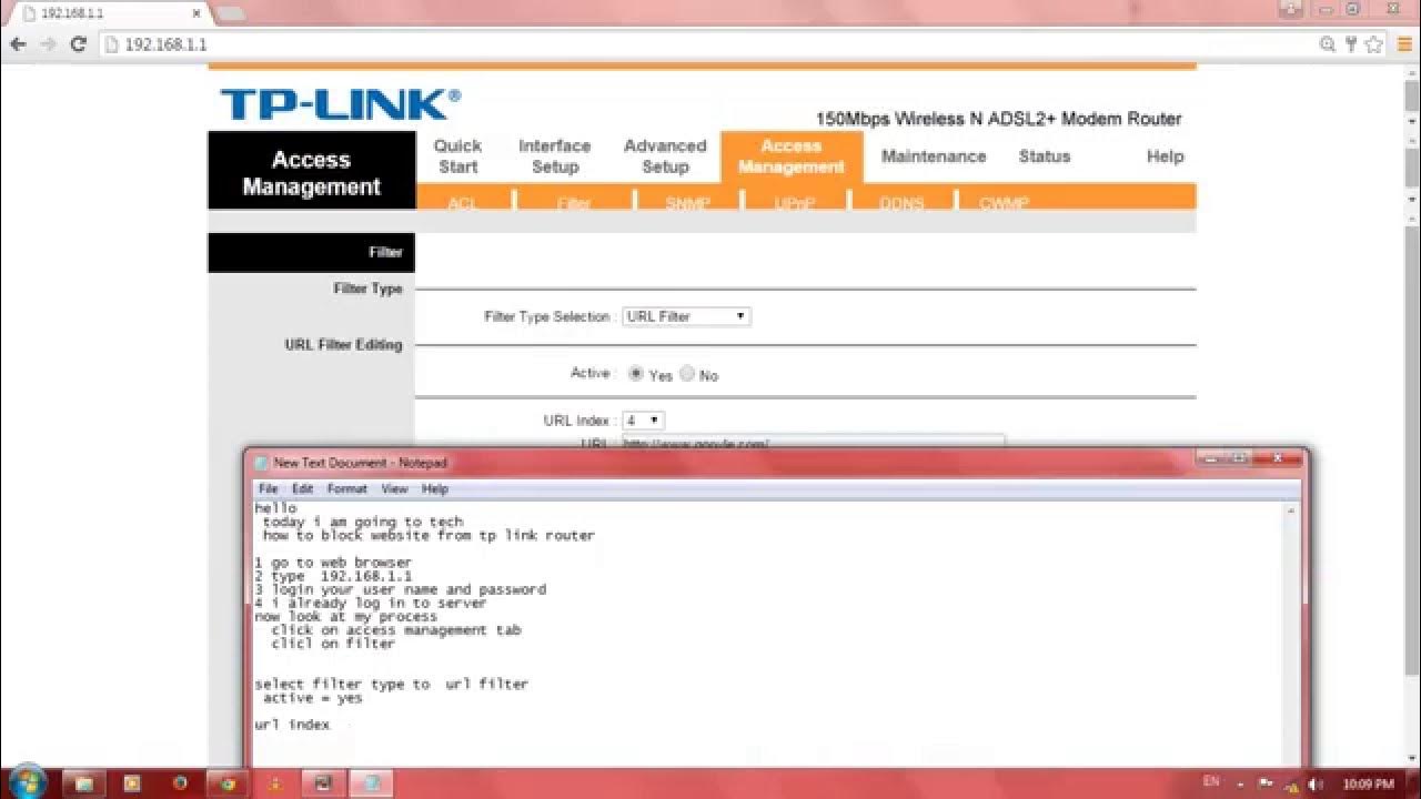 How to block sites using tp link routers YouTube