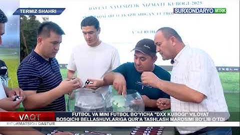 ''DXX KUBOGI'' VILOYAT BOSQICHI BELLASHUVLARIGA QUR'A TASHLASH MAROSIMI BO‘LIB O‘TDI