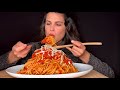 ASMR | SPAGHETTI WITH TOMATO SAUCE | MUKBANG