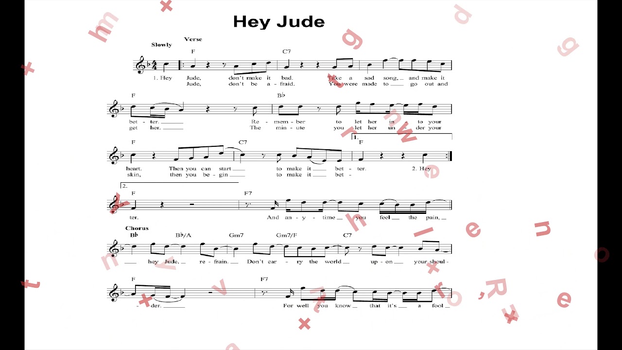 Hey Jude歌詞意思 Mattlam