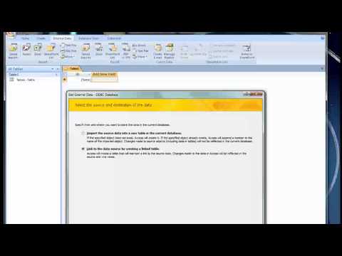 Linking SQL Management Studio to Access
