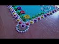 Square Shape Rangoli Design || रंगोली त्यौहार के लिए || Beautiful Design Of Rangoli ||