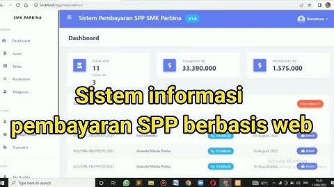 Sistem informasi pembayaran spp berbasis web