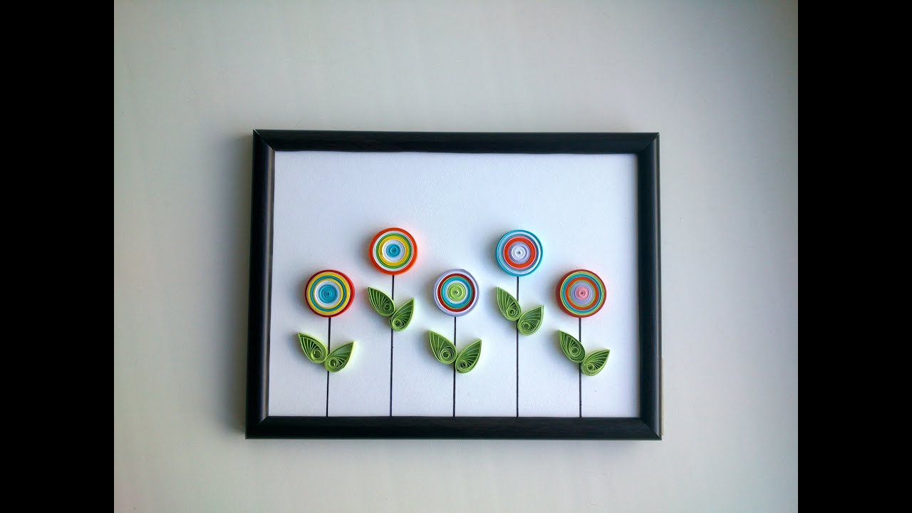 Download DYI Quilling: We make simple quilling picture Creative Paper  - YouTube