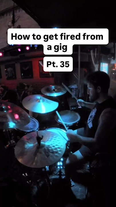 How to get fired from a gig Pt. 35 #drums #drummer #live #rock #band #prank #fail