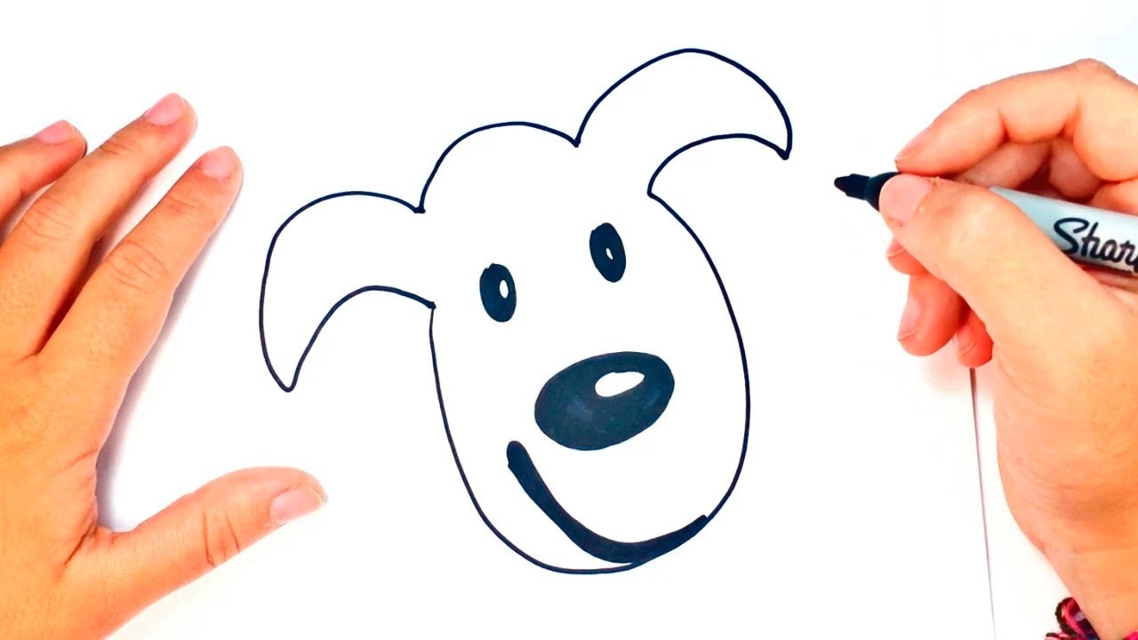 Cómo dibujar un Perro para niños | Dibujo de Perro paso a paso - YouTube