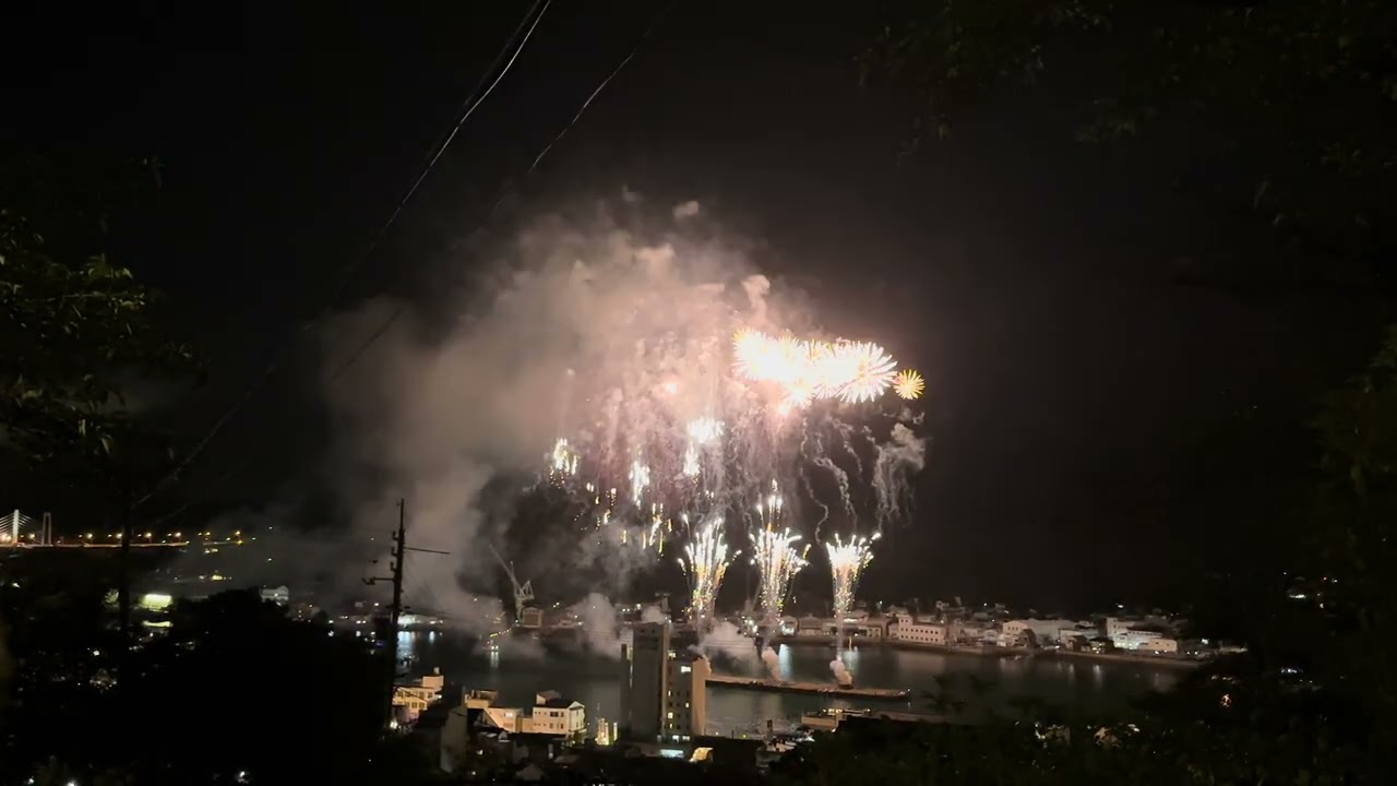 【尾道】　おのみち住吉花火まつり2024を千光寺からながめる