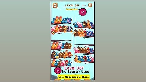 #bird #sort 2 #color #puzzle #level 337 #birdsort #colour #gaming #viral #trending #shorts #solution