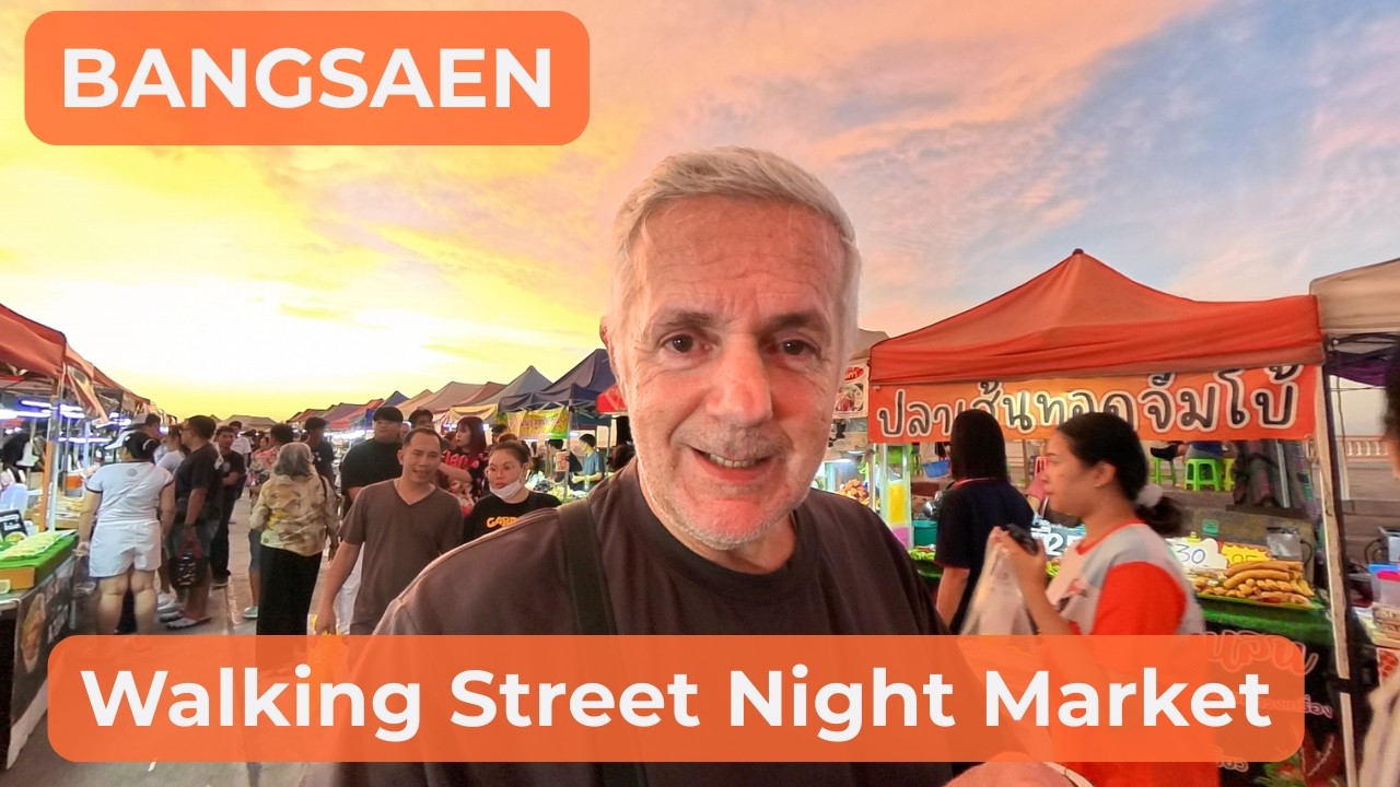 Bangsaen Night Market am Meer – Street Food & Sonnenuntergang