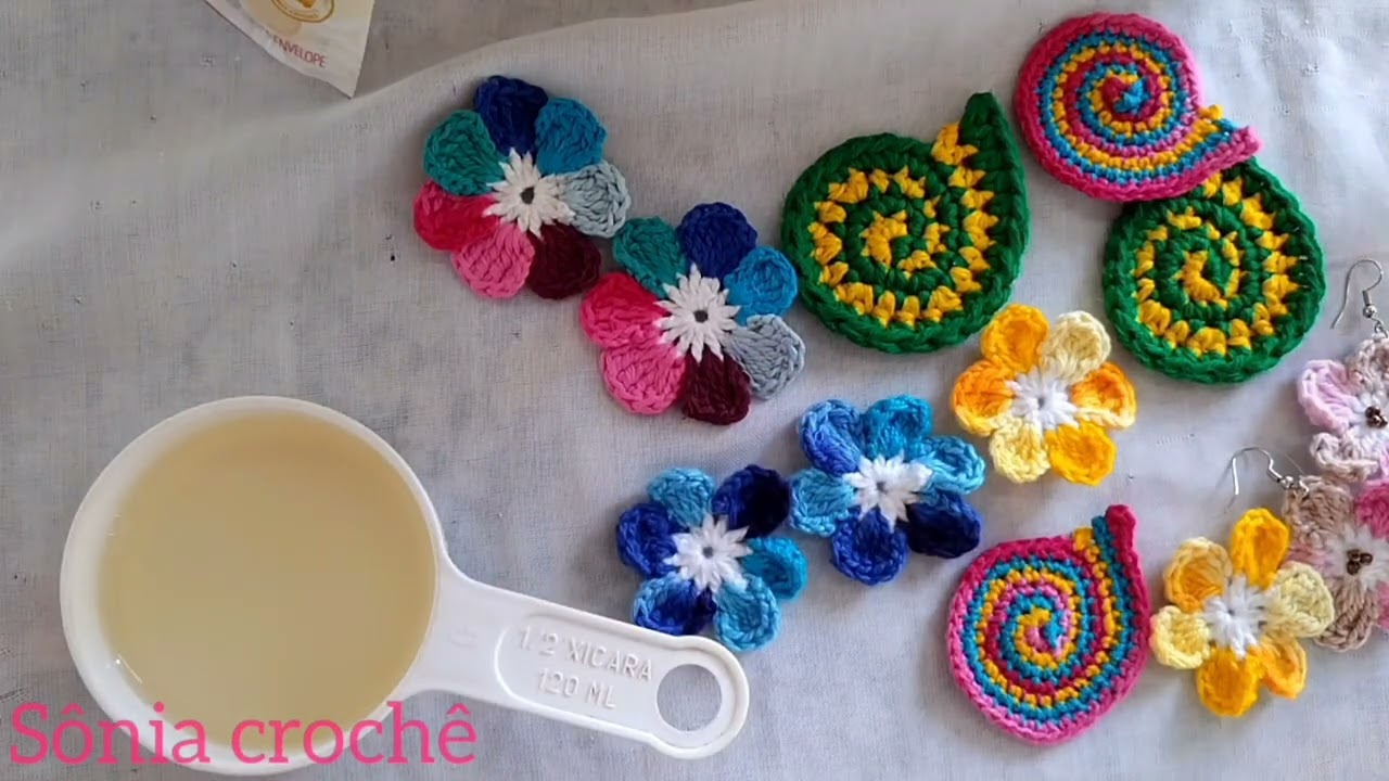 Como endurecer brincos de crochê,  fácil,rápido e econômica com apenas dois ingredientes 🤩❤️