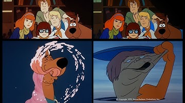 Scooby Doo - Season 1 & 2 (L&R) side-by-side comparison (1969 & 1970)