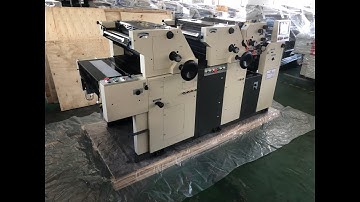 3 COLOR OFFSET PRINTING MACHINE SATELLITE TYPE 16"X22" SIZE ZR256II-S DISPLAY ZONGRUI