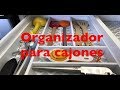 DIY: organizador para cajones de la cocina