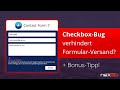 Contact Form 7: Checkbox verhindert den Formular-Versand? | Unsere 2 Lösungen!