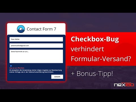 Contact Form 7: Checkbox verhindert den Formular-Versand?  |  Unsere 2 Lösungen!