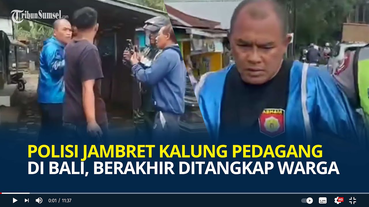 Viral, Polisi Jambret Kalung Emas Pedagang di Bali, Berakhir Ditangkap Warga, Kini jadi Tersangka