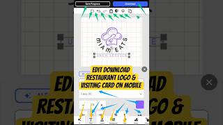 Design Food Restaurant Logo &amp; Business Card on Mobile Browser