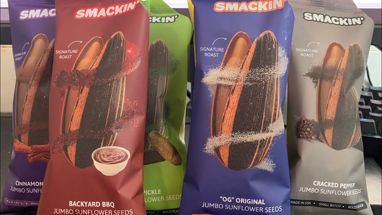 Smackin Sunflower seeds Sampler review YouTube