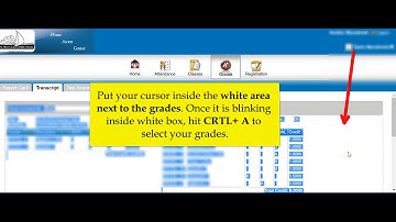 Saving or Printing Unofficial Transcript From HAC