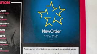 New Order - Live Royal Arena Copenhagen, Denmark Sep 2023