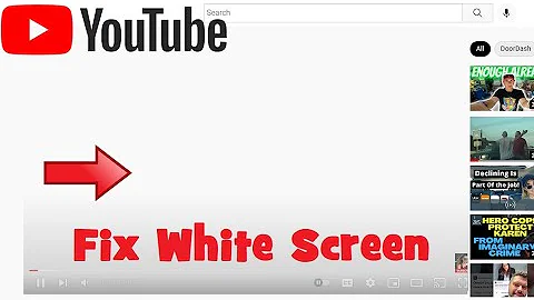 Fix Youtube Video Has Sound BUT White Screen No Picture