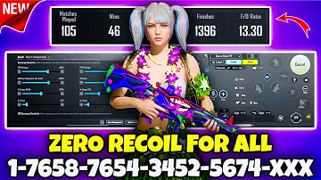 🔥Bgmi sensitivity settings 2025 🥵 | Bgmi best sensitivity settings 😱| Zero recoil sensitivity bgmi.