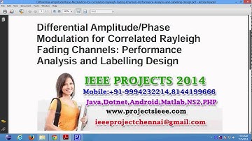 Differential AmplitudePhase Modulation for Correlated Rayleigh Fading Channels Performance Analysis