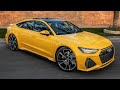 WOW! 2021 AUDI RS7 in COOLEST SPEC SO FAR? VEGAS YELLOW AUDI EXCLUSIVE V8TT 600HP BEAST in Detail