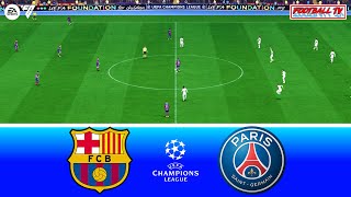 Barcelona vs PSG | UEFA Champions League 23\/24 | Full Match All Goals | EA FC 24 Gameplay PC