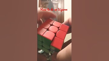 How to do a U perm🍼 #cubing #algorithm #uperm #shorts