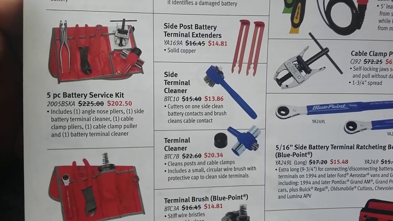 Snapon battery flyer 2017 YouTube